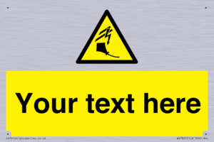 Custom warning kite flying near powerlines